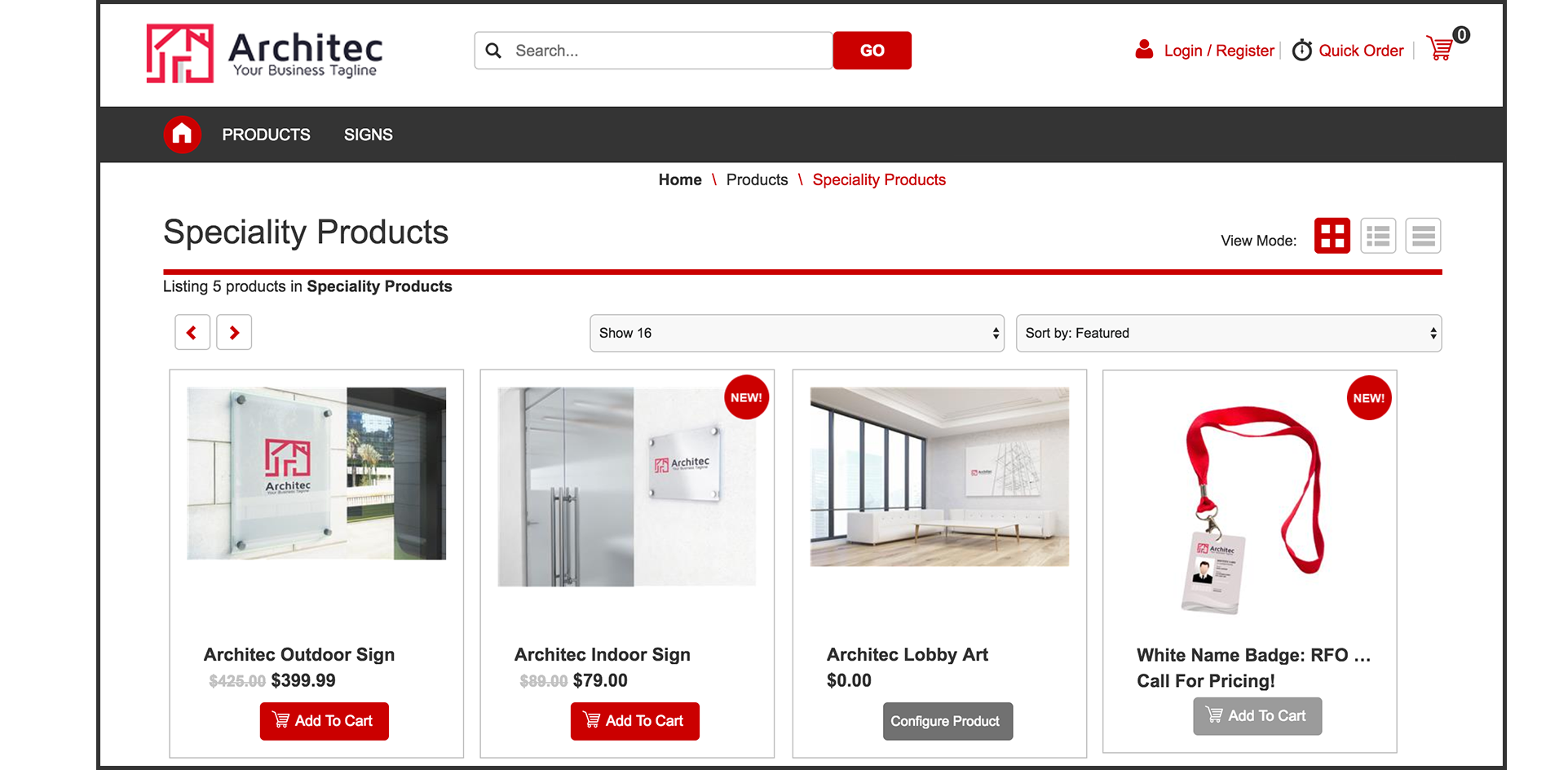 Ecommerce For Cyrious Control