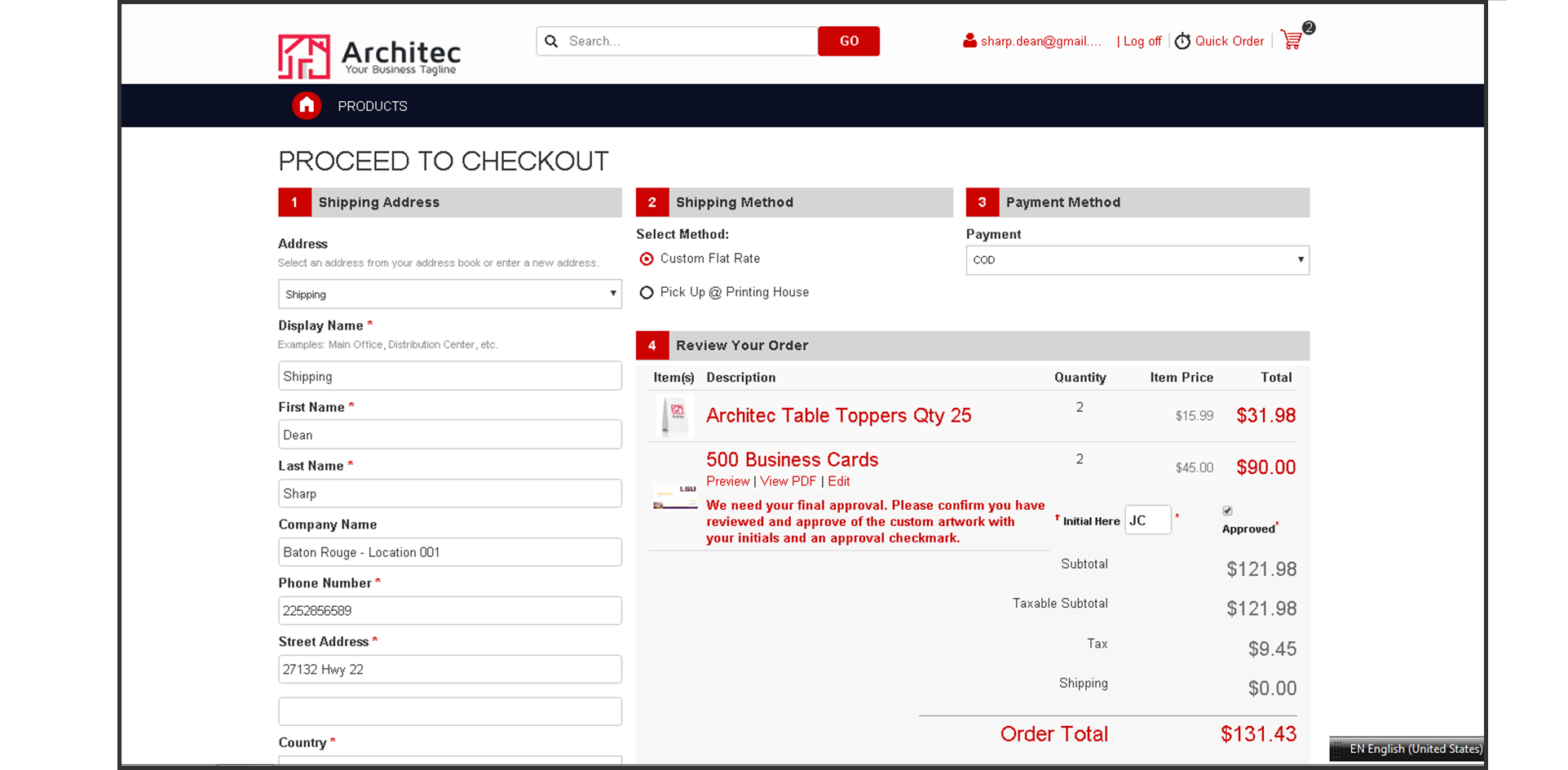 Ecommerce For Cyrious Control